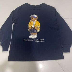 Polo Bear Cotton Long-Sleeve Tee Shirt - Size 5T